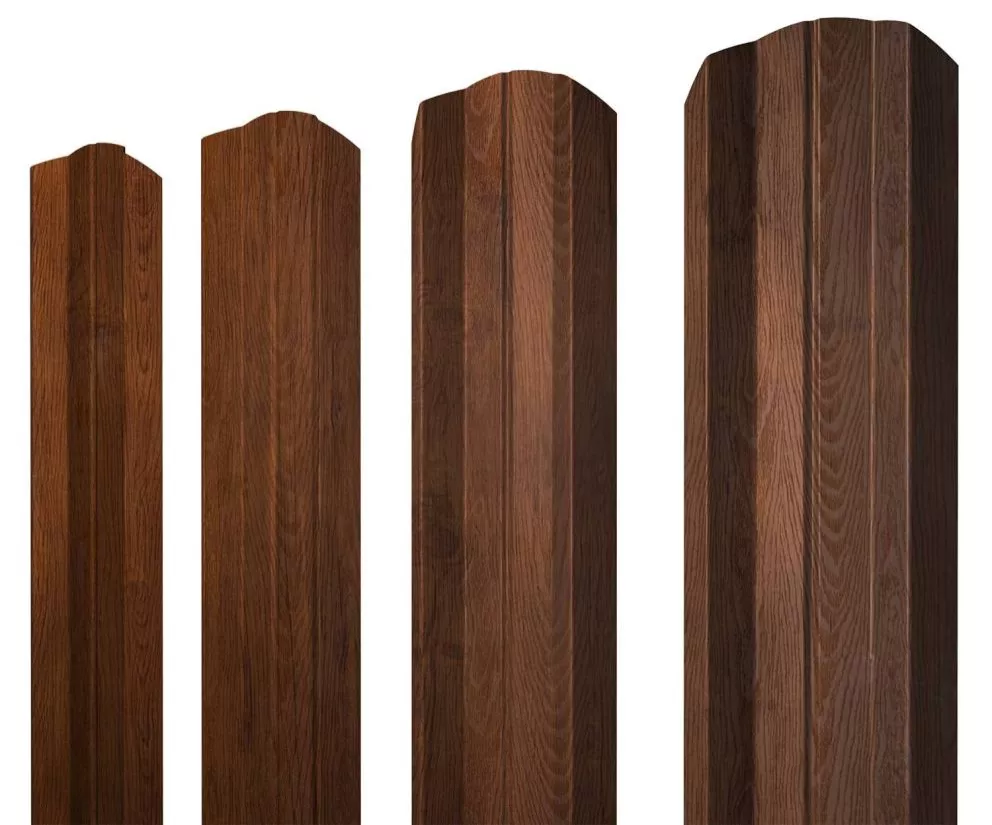 Штакетник М-образный А фигурный 0,45 Print Premium Golden Wood Fresh TwinColor купить в краснодаре