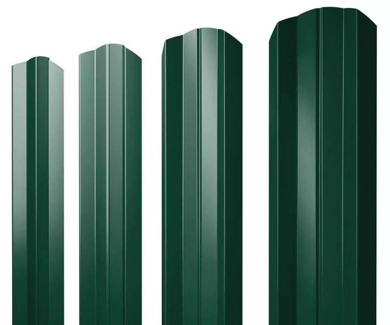 Штакетник М-образный А фигурный 0,5 Satin Matt RAL 6005 зеленый мох купить в краснодаре