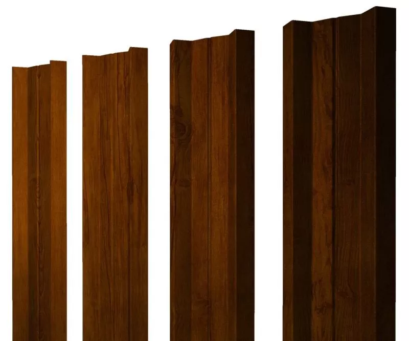 Штакетник М-образный А с прямым резом 0,4 Print Premium Golden Wood Intense FTC купить в краснодаре
