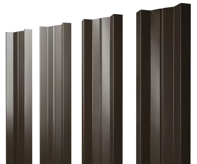 Штакетник М-образный А с прямым резом 0,45 Drap TR RR 32 темно-коричневый купить в краснодаре