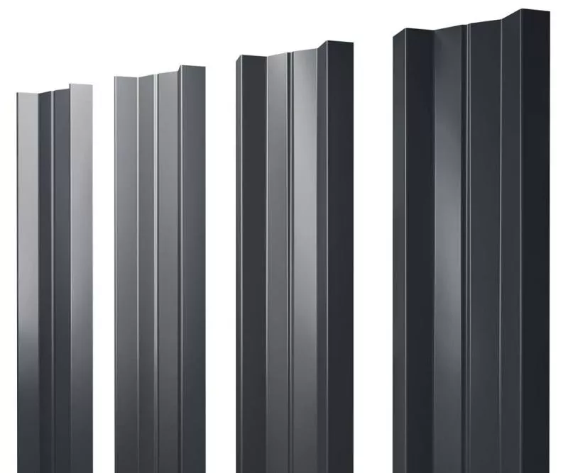 Штакетник М-образный А с прямым резом 0,45 Drap TX RAL 7016 антрацитово-серый купить в краснодаре