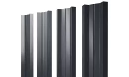 Штакетник М-образный А с прямым резом 0,45 PE-Double RAL 7016 антрацитово-серый. Цена: 88 руб. Артикул: 38367