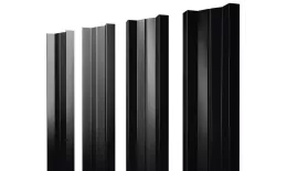 Штакетник М-образный А с прямым резом 0,45 PE RAL 9005 черный. Цена: 88 руб. Артикул: 38366