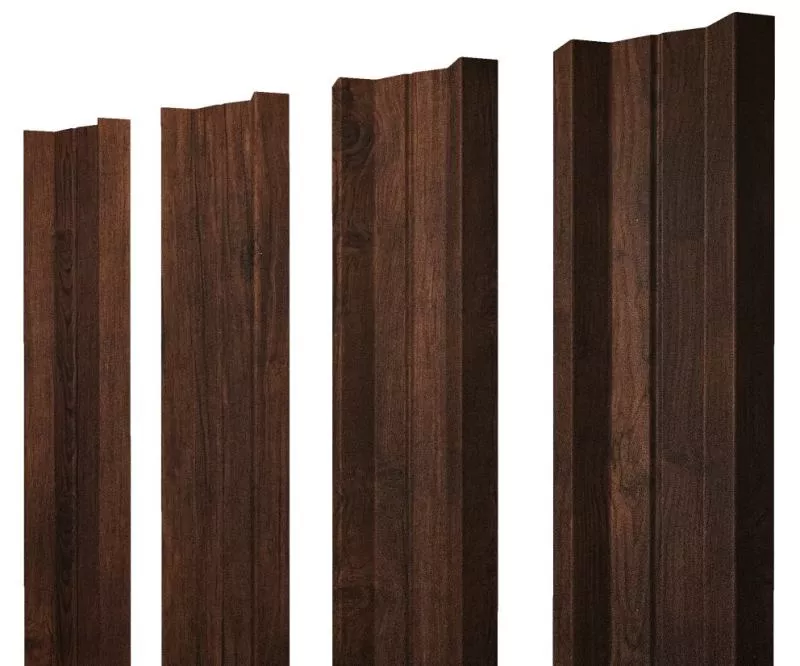 Штакетник М-образный А с прямым резом 0,45 Print-Double Premium Cherry Wood Dark F купить в краснодаре