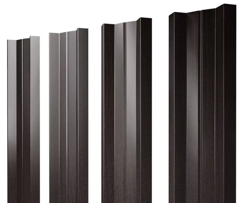 Штакетник М-образный А с прямым резом 0,45 Print Elite Coffee Wood Blesk TwinColor купить в краснодаре