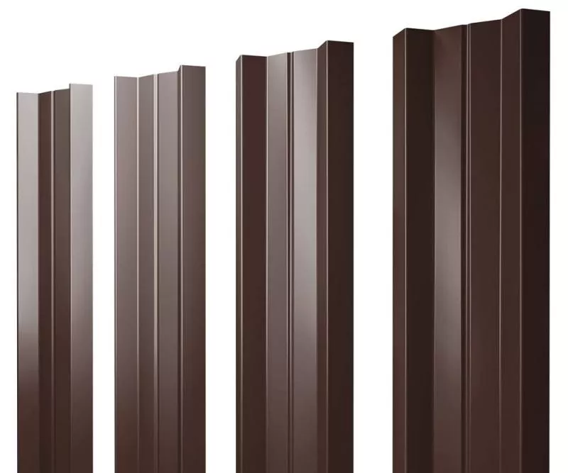 Штакетник М-образный А с прямым резом 0,5 Drap TX RAL 8017 шоколад купить в краснодаре