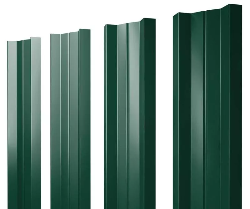 Штакетник М-образный А с прямым резом 0,5 Satin Matt TX RAL 6005 зеленый мох купить в краснодаре