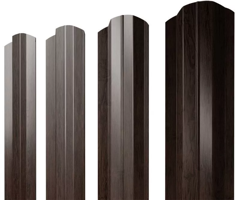 Штакетник М-образный B фигурный 0,45 Print Premium Antique Wood TwinColor купить в краснодаре