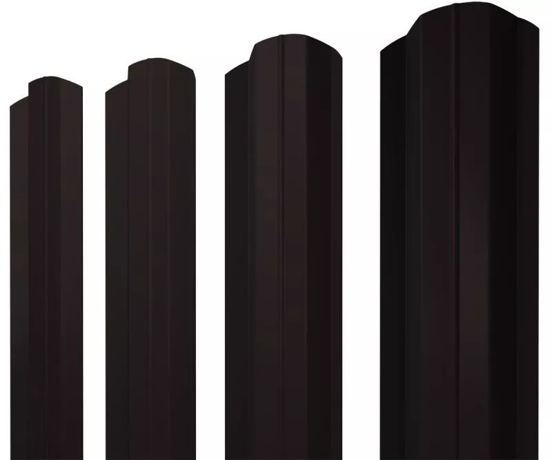 Штакетник М-образный В фигурный 0,4 PE-Matt-Double RAL 9005 черный купить в краснодаре