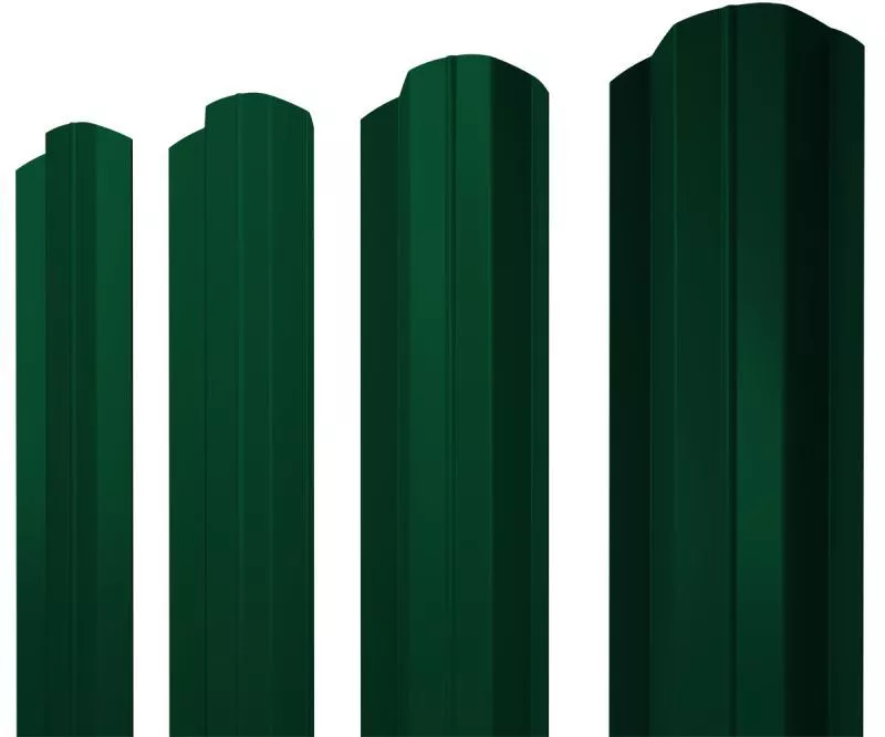 Штакетник М-образный В фигурный 0,45 Drap RAL 6005 зеленый мох купить в краснодаре