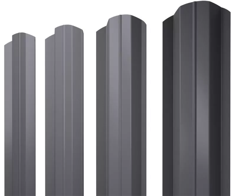Штакетник М-образный В фигурный 0,45 Drap RAL 7004 сигнальный серый купить в краснодаре