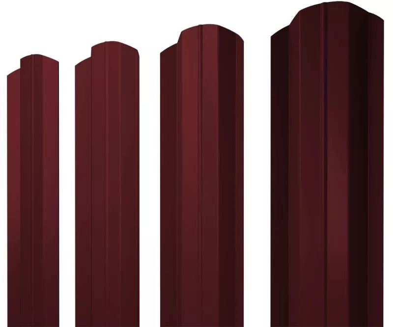 Штакетник М-образный В фигурный 0,45 Drap TR RAL 3005 красное вино купить в краснодаре