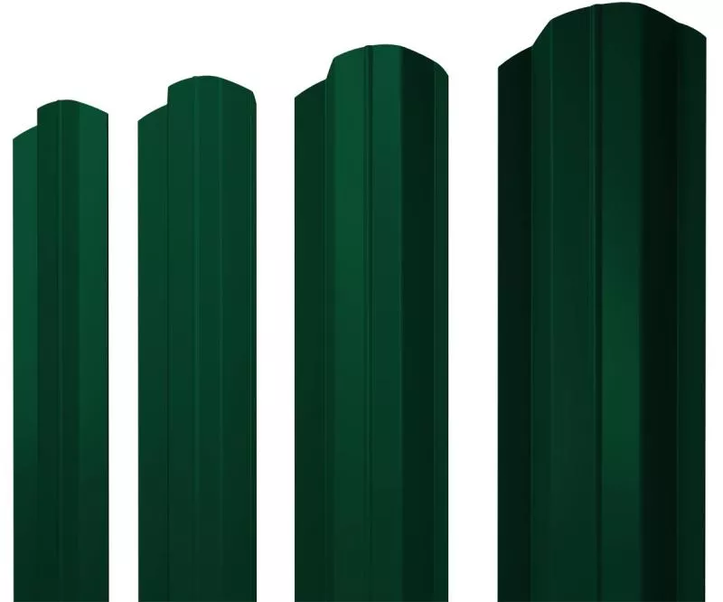 Штакетник М-образный В фигурный 0,45 Drap TX RAL 6005 зеленый мох купить в краснодаре