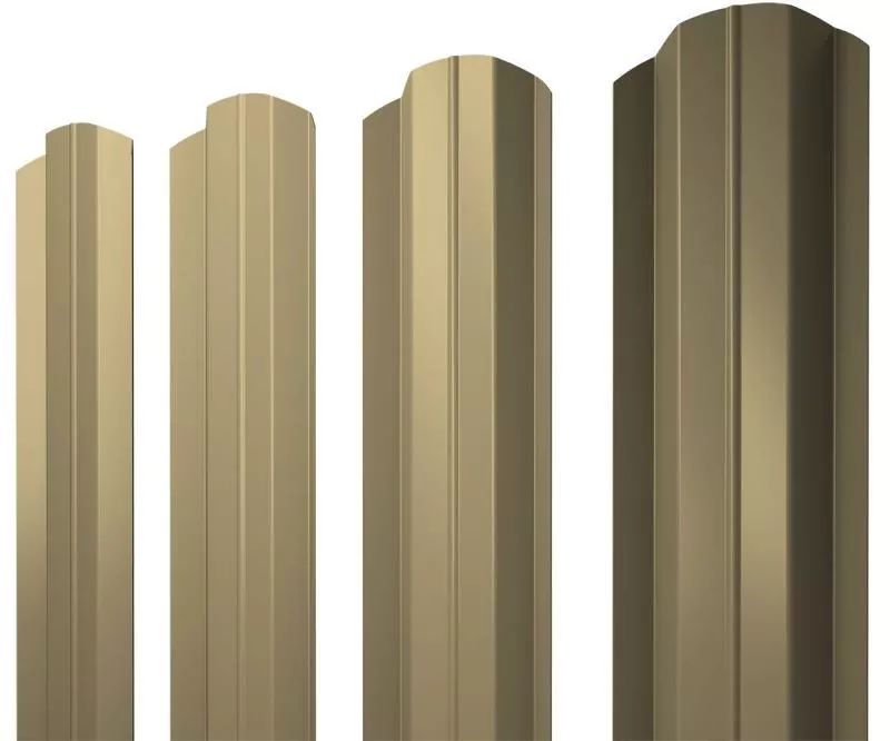 Штакетник М-образный В фигурный 0,45 PE RAL 1014 слоновая кость купить в краснодаре