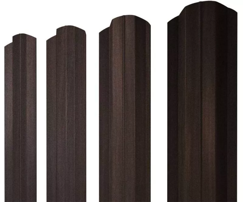Штакетник М-образный В фигурный 0,45 Print Elite Coffee Wood Blesk TwinColor купить в краснодаре