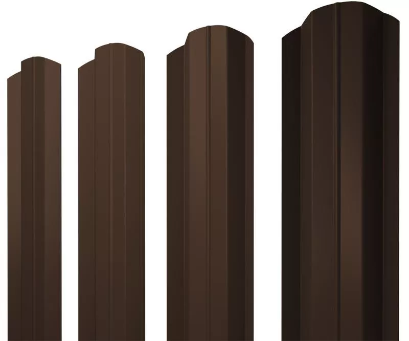 Штакетник М-образный В фигурный 0,5 Drap RAL 8017 шоколад купить в краснодаре