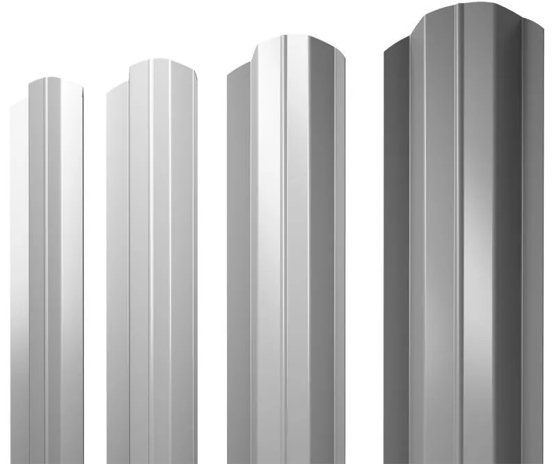 Штакетник М-образный В фигурный 0,5 Satin RAL 9003 сигнальный белый купить в краснодаре