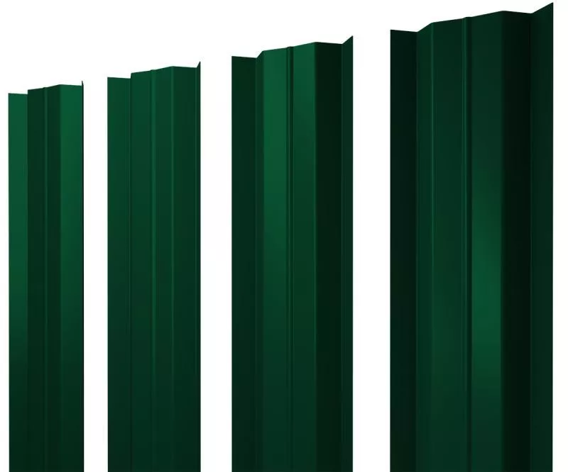 Штакетник М-образный В с прямым резом 0,45 Drap RAL 6005 зеленый мох купить в краснодаре