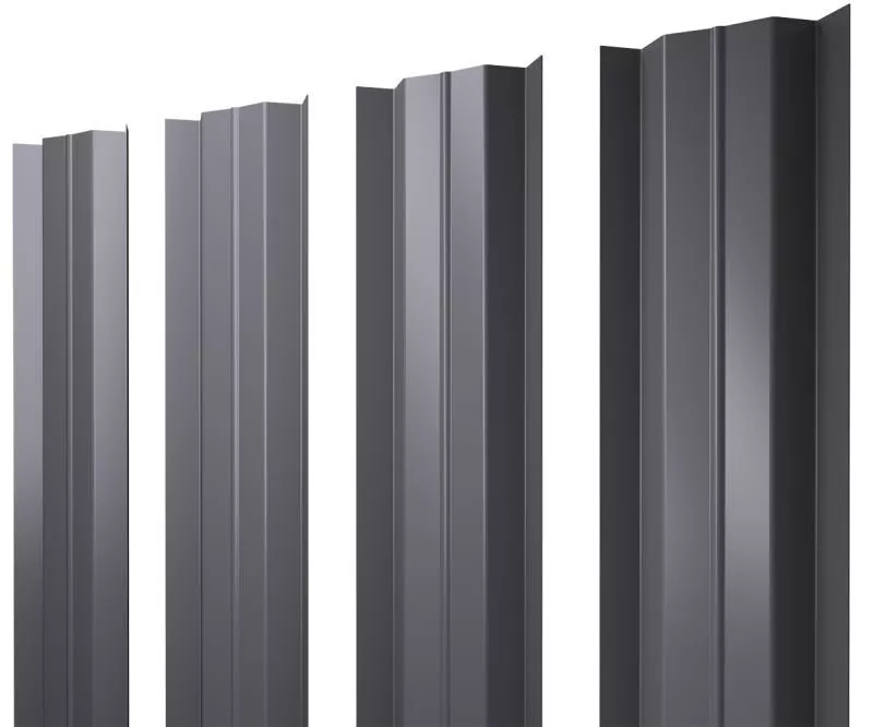 Штакетник М-образный В с прямым резом 0,45 Drap RAL 7004 сигнальный серый купить в краснодаре