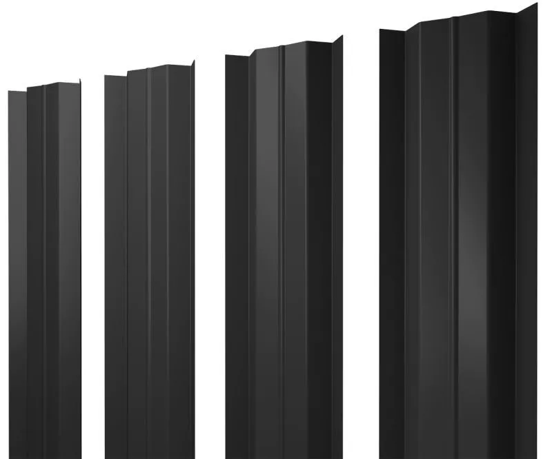 Штакетник М-образный В с прямым резом 0,45 Drap TR RAL 7016 антрацитово-серый купить в краснодаре