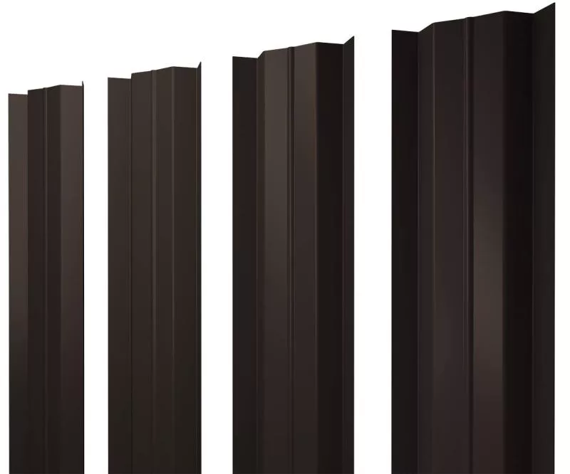 Штакетник М-образный В с прямым резом 0,45 Drap TX RR 32 темно-коричневый купить в краснодаре