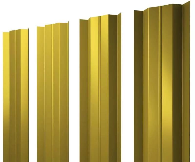 Штакетник М-образный В с прямым резом 0,45 PE RAL 1018 цинково-желтый купить в краснодаре