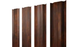 Штакетник М-образный В с прямым резом 0,45 Print Elite Chestnut Wood. Артикул: 39149