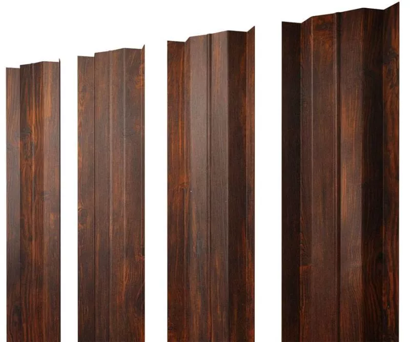 Штакетник М-образный В с прямым резом 0,45 Print Elite Chestnut Wood купить в краснодаре