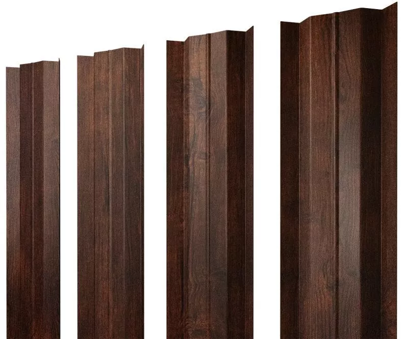 Штакетник М-образный В с прямым резом 0,45 Print Premium Cherry Wood Dark FTC купить в краснодаре
