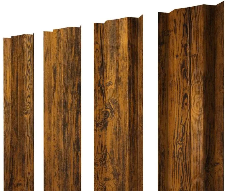 Штакетник М-образный В с прямым резом 0,45 Print Premium Golden Wood Fresh TwinColor купить в краснодаре