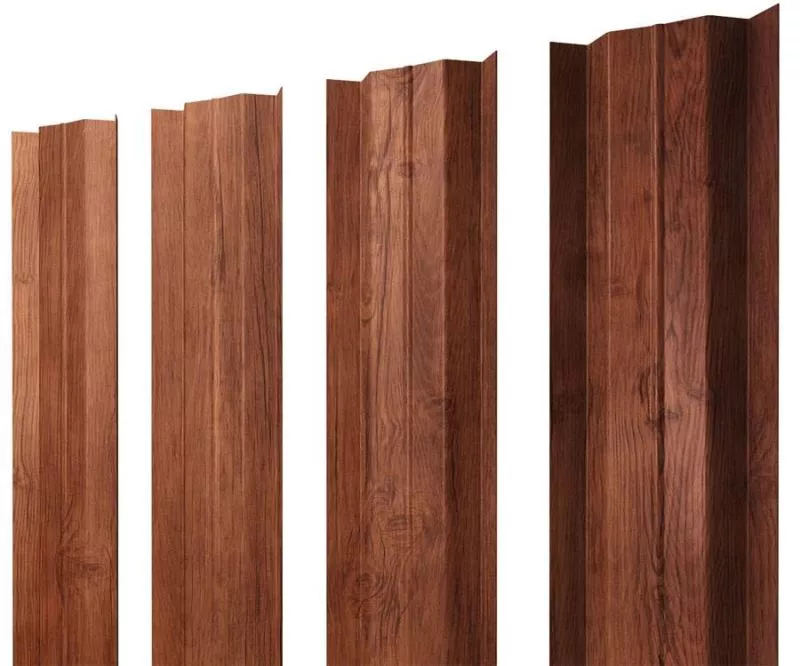 Штакетник М-образный В с прямым резом 0,45 Print Premium Rowan Fresh TwinColor купить в краснодаре