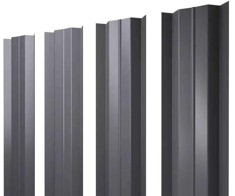 Штакетник М-образный В с прямым резом 0,5 PE RAL 7004 сигнальный серый купить в краснодаре