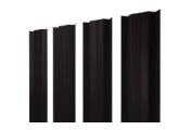 Штакетник М-образный В с прямым резом 0,5 Satin Matt TX RAL 9005 черный – Купить оптом и в розницу