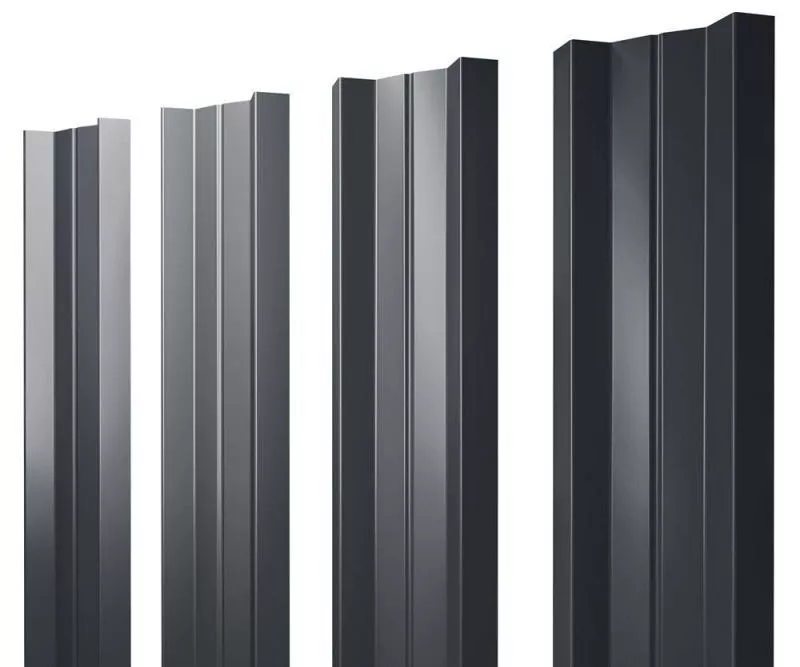 Штакетник Grand Line М-образный А 0,5 Quarzit Pro Matt RAL 7016 Антрацитово-серый купить в краснодаре