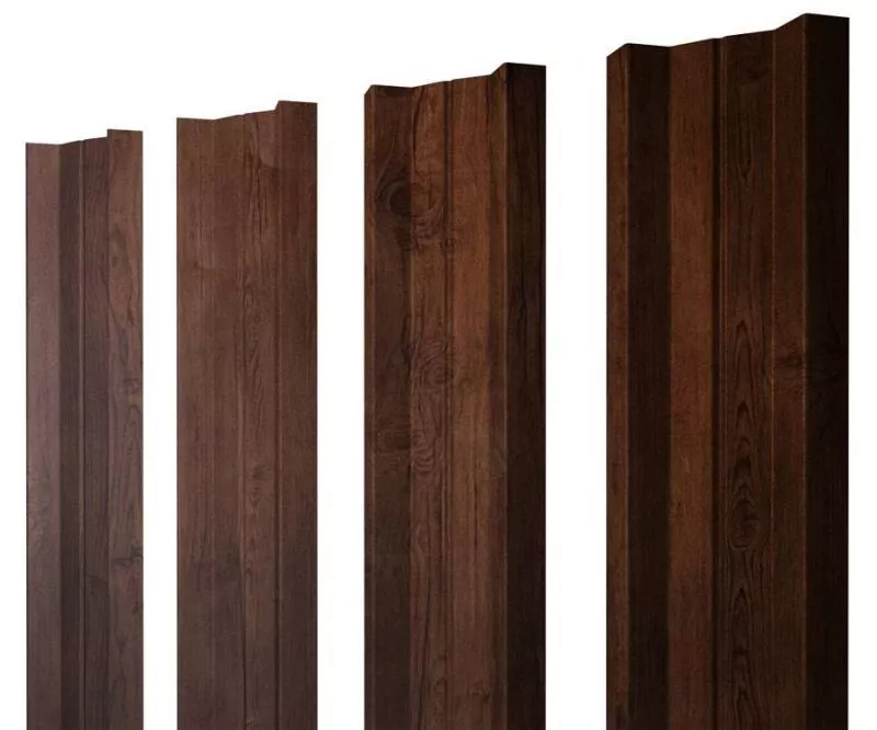 Штакетник Grand Line М-образный А 0,45 Print EliteCherry Wood Бразильская вишня купить в краснодаре