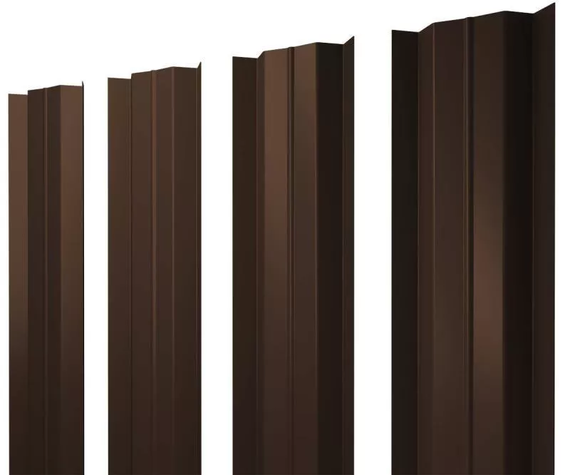 Штакетник Grand Line М-образный В 0,4 PE Double RAL 8017 Шоколад купить в краснодаре