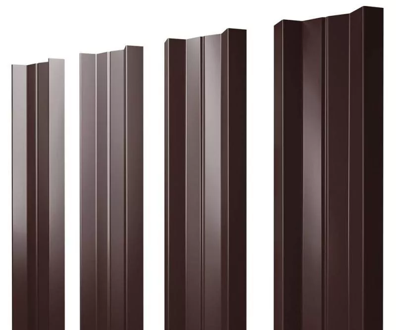 Штакетник Grand Line М-образный А 0,5 GreenCoat Pural RR 887 Шоколадно-коричневый купить в краснодаре