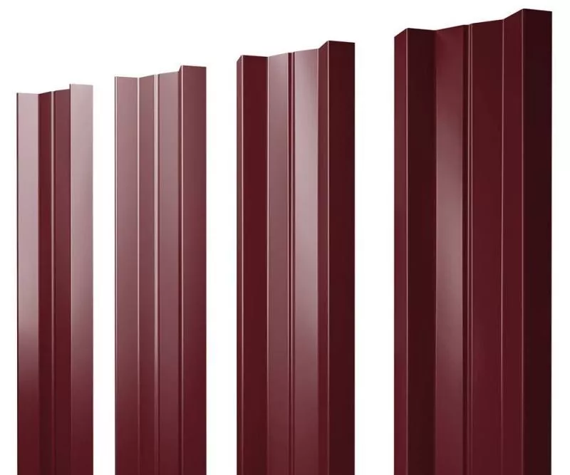 Штакетник Grand Line М-образный А 0,45 Drap RAL 3005 Красное вино купить в краснодаре