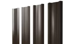Штакетник Grand Line М-образный А 0,5 GreenCoat Pural RR 32 Темно-коричневый. Артикул: M_27