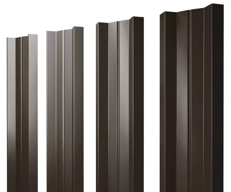 Штакетник Grand Line М-образный А 0,5 Quarzit RR 32 Темно-коричневый купить в краснодаре