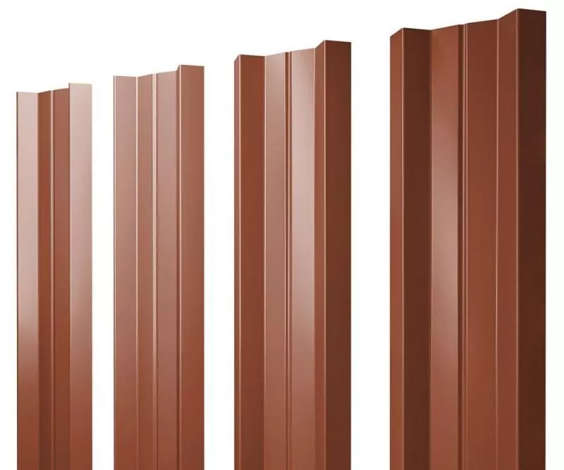 Штакетник Grand Line М-образный А 0,5 Atlas RAL 8004 Терракота купить в краснодаре