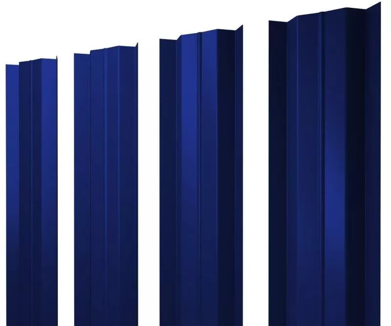 Штакетник Grand Line М-образный В 0,45 PE RAL 5002 Ультрамариново-синий купить в краснодаре