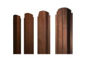 Штакетник П-образный А фигурный 0,4 Print Premium Golden Wood Fresh TwinColor – Купить оптом и в розницу