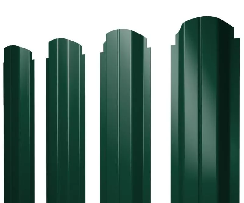 Штакетник П-образный А фигурный 0,45 Drap TR RAL 6005 зеленый мох купить в краснодаре