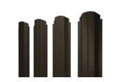 Штакетник П-образный А фигурный 0,45 Drap TR RR 32 темно-коричневый – Купить оптом и в розницу