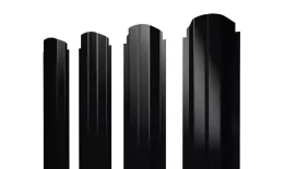 Штакетник Grand Line П-образный А фигурный 0,5 Atlas RAL 9005 Черный. Артикул: 30304