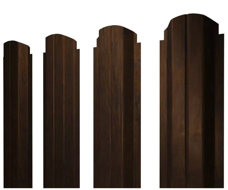 Штакетник П-образный А фигурный 0,45 Print Elite Chestnut Wood купить в краснодаре