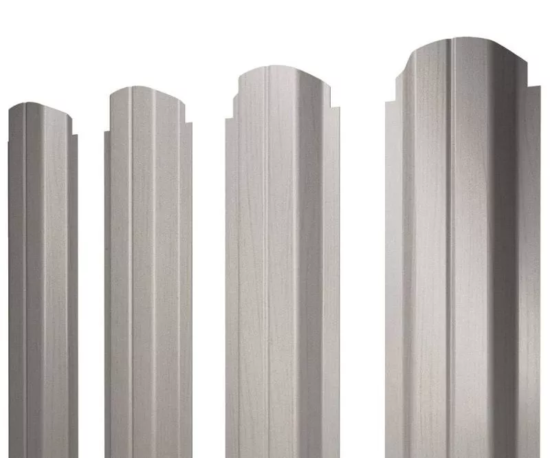 Штакетник П-образный А фигурный 0,45 Print Elite Milky Wood TwinColor купить в краснодаре