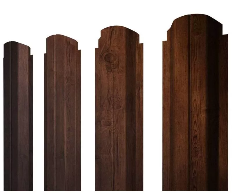 Штакетник П-образный А фигурный 0,45 Print Premium Cherry Wood Fresh TwinColor купить в краснодаре