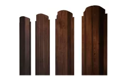 Штакетник П-образный А фигурный 0,45 Print Premium Cherry Wood Fresh. Артикул: 39384